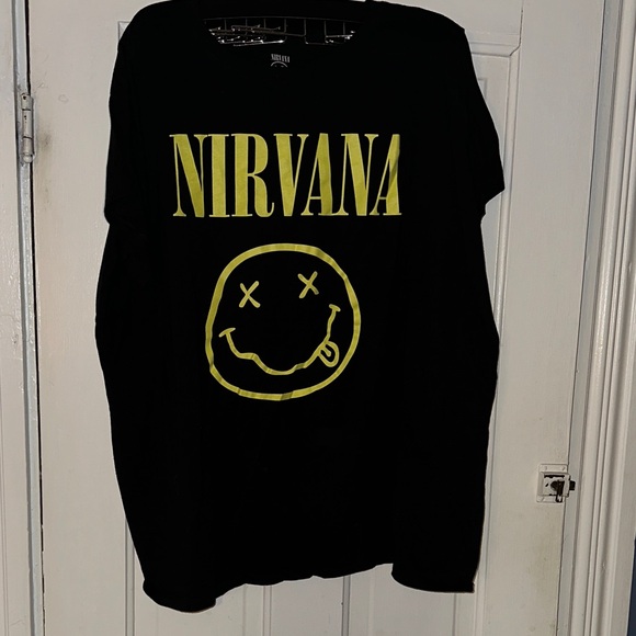 torrid Tops - Torrid Black Nirvana Graphic Tee